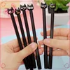 2017 New Arrival Novelty stationery products list test good gel ink pen,china market free samples black cat design gel pen