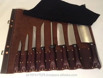 Chef Knife Roll Leather Bag Case Genuine Rolls Buffalo Cow Product On Alibaba