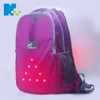 New Popular Outdoor Safety Custom Running School Luminous Travelling Bag LED Backpack