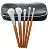5 pcs make up brushes ,synthetic hair make up brush set ,mini makeup brush gift set 5 pcs