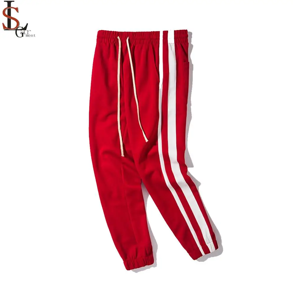 drawstring side stripe design sweatpants