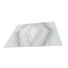 Polished custom rhombus bookmatch bathroom marble pattern