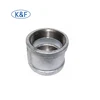 1'' half coupling galvanized malleable iron sockets cast iron threaded fittings gi fitting banded coupling with ribs