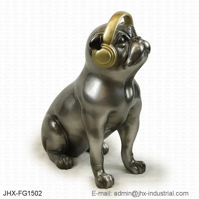 Best Selling Concrete Animal Products Dog Statue Figurines Resin Dog