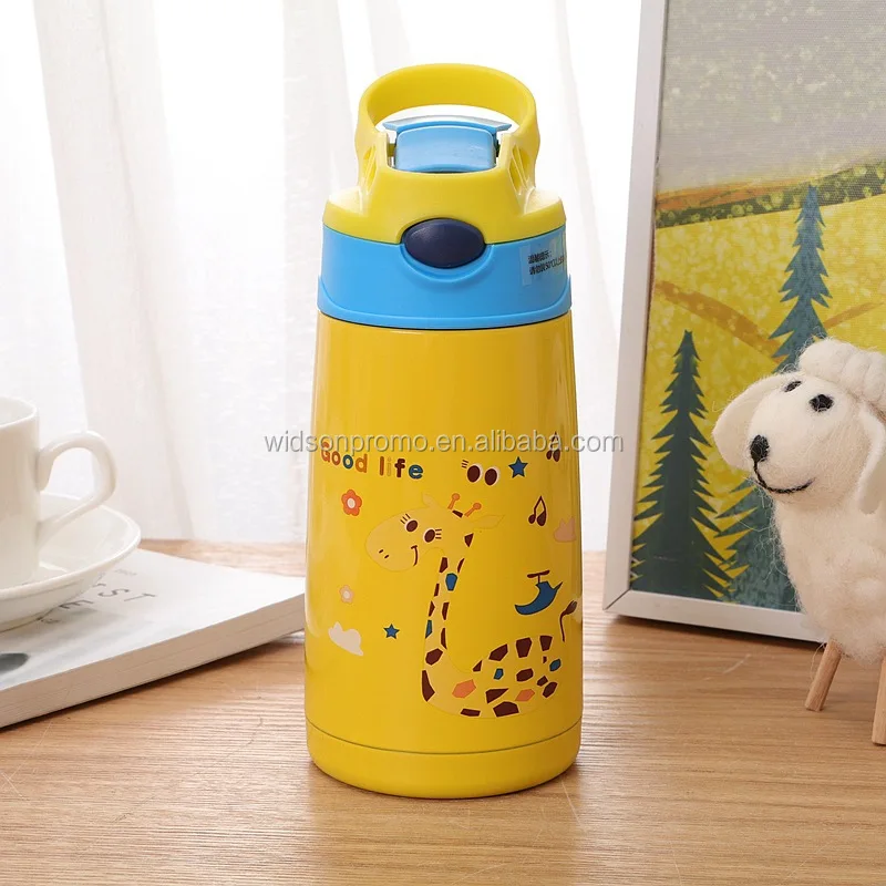 Custom Logo Cute Stainless Steel Thermos Kids/children Water Bottle