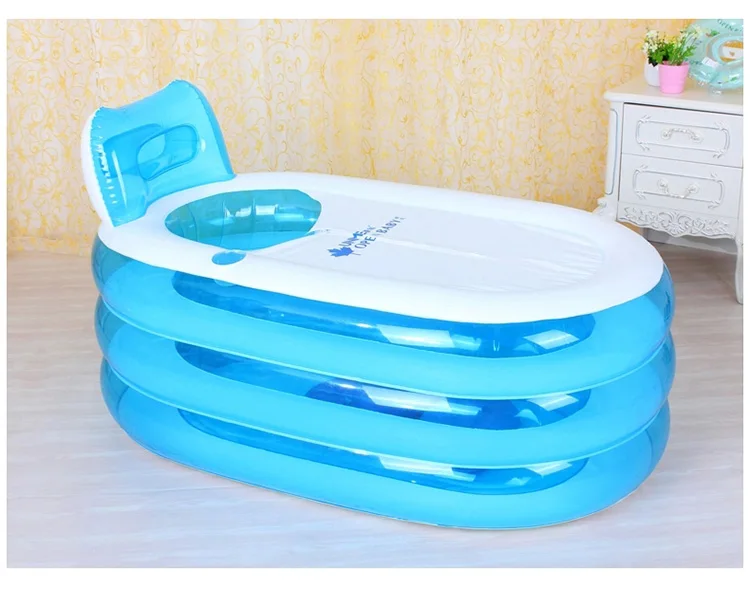High Quality Plastic Inflatable Bathtub For Adults Folding Portable Inflatable Spa Air Bath Tub ...
