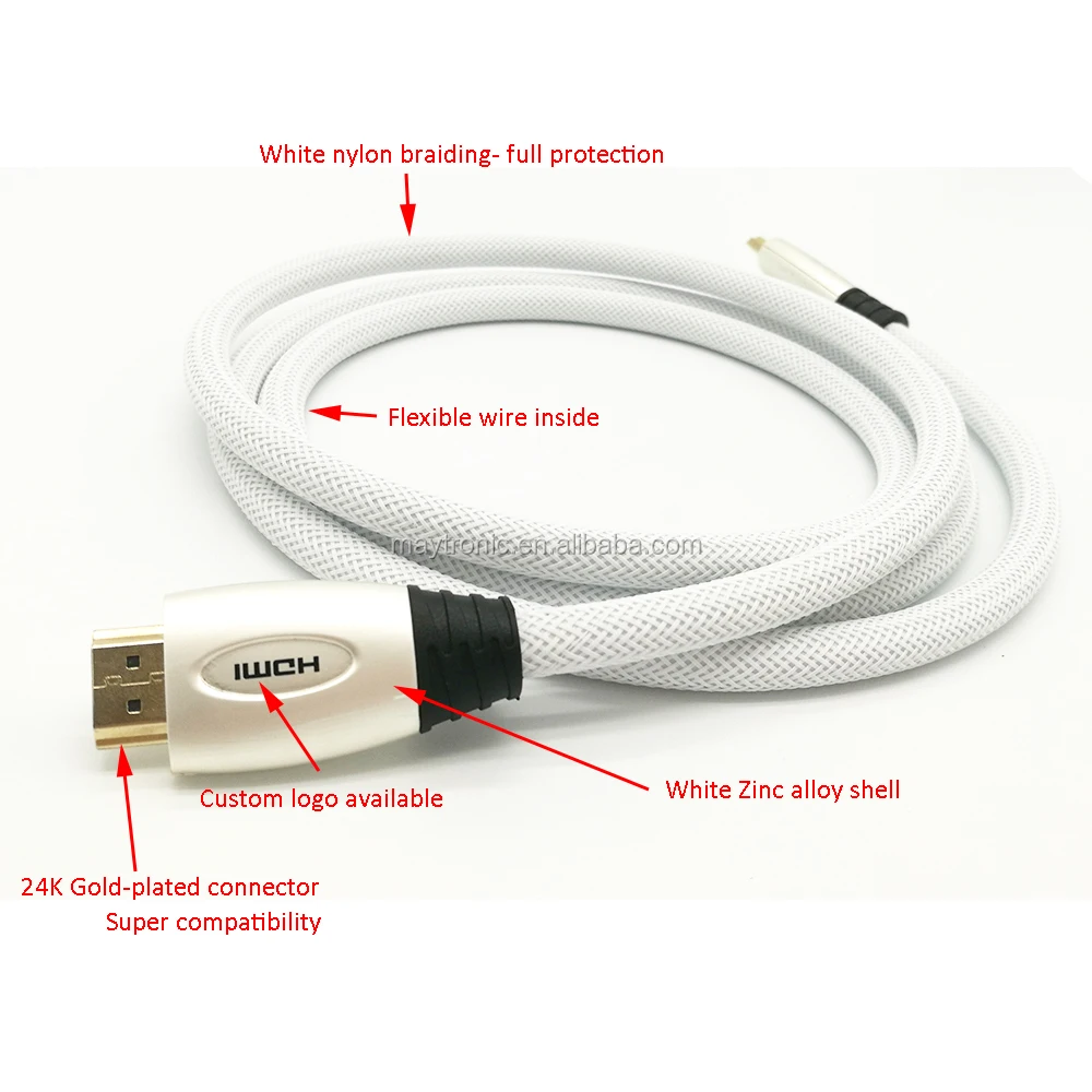 4k 8k 18gbps 48gbps 60hz 19 Pin Hdmi Cable With For 3dtv,Ps3