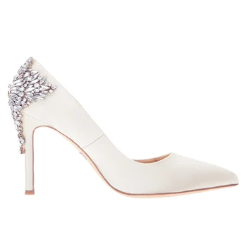 mid heel wedding shoes bridal