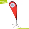 Top quality polyester trade fair quick show outdoor color heavy duty teardrop flying banner beach flag
