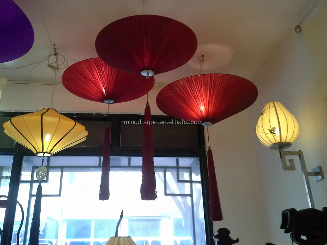 Hanging Chinese Fabric Lantern For Indoor Decoration Buy Nylon