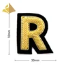 Creative Manufacturer Custom Hand Embroidery Bullion Wire High-End Box Bag Letter Patches