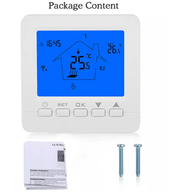 Wall Installation Programmable Button Mechanical Thermostat Digital For
