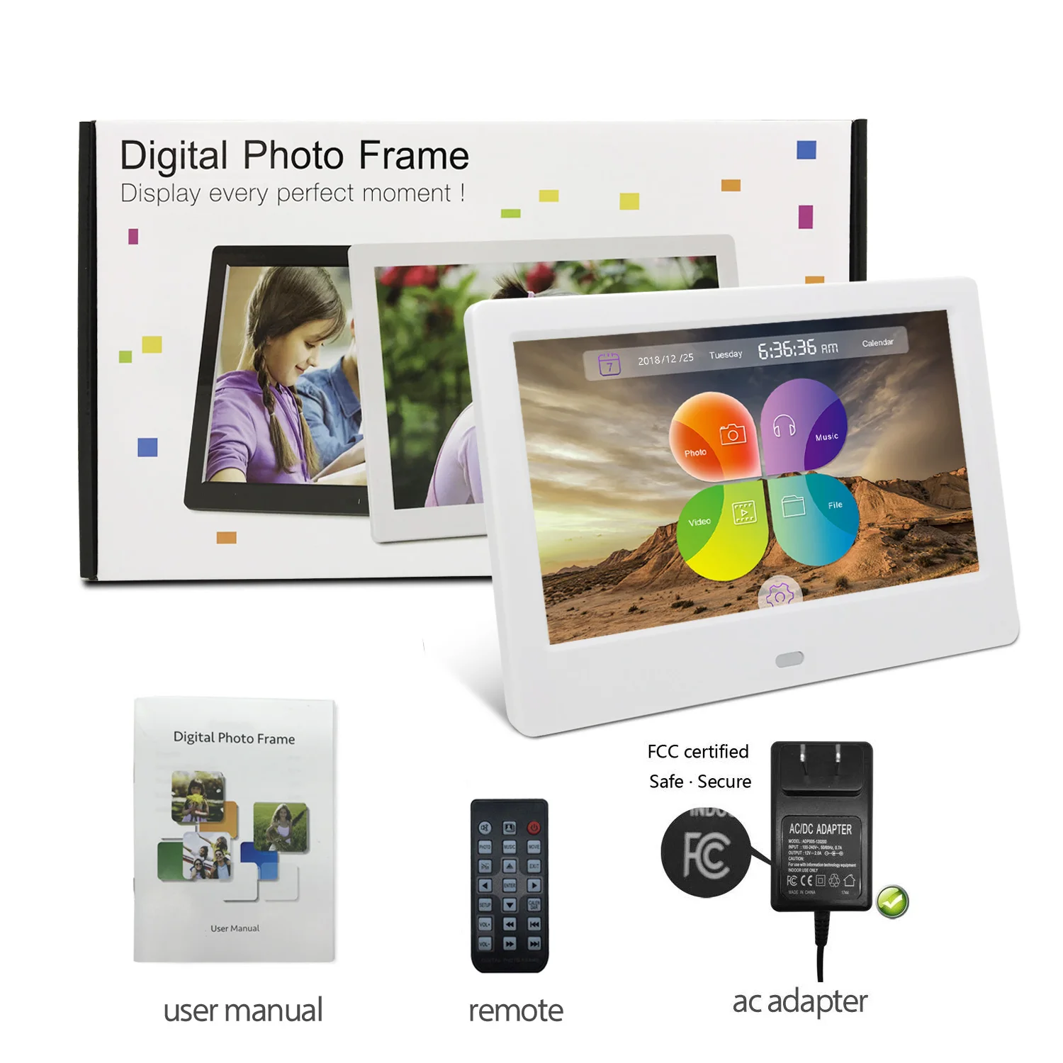 7 Inch Digital Photo Frame Usb Flash Drive Thinnest Free Download English Movy Manufacturer