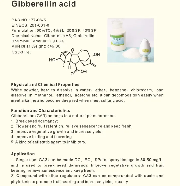 Gibberellic acid 99% 50 Gram Plant Growth Hormone CAS#77-06-5 