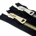 De Metal carteiras bolsas e bolsas 4 # light-pewter C/E z&iacute;peres YG slider