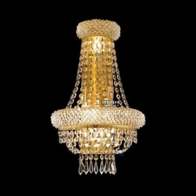 Gold K9 Crystal wall scone chandelier wall lamp wall light