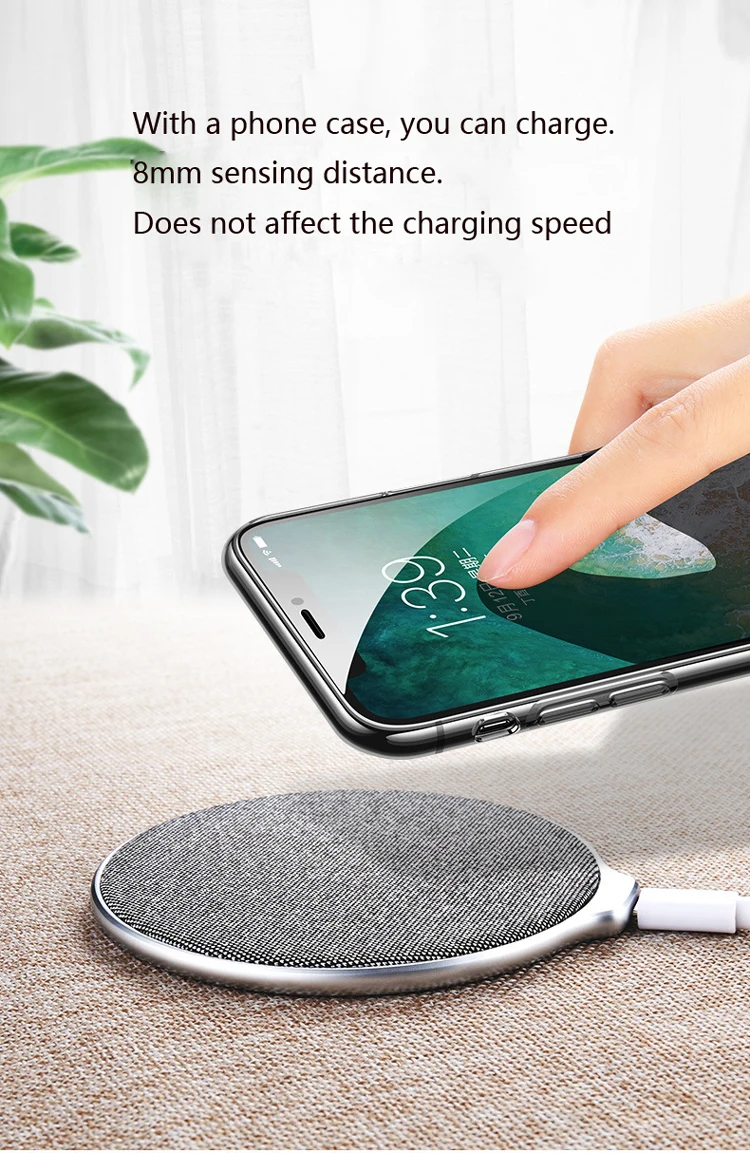 Mobile Phone Accessories Manufacturer Qi Fast Charge Wireless Charger