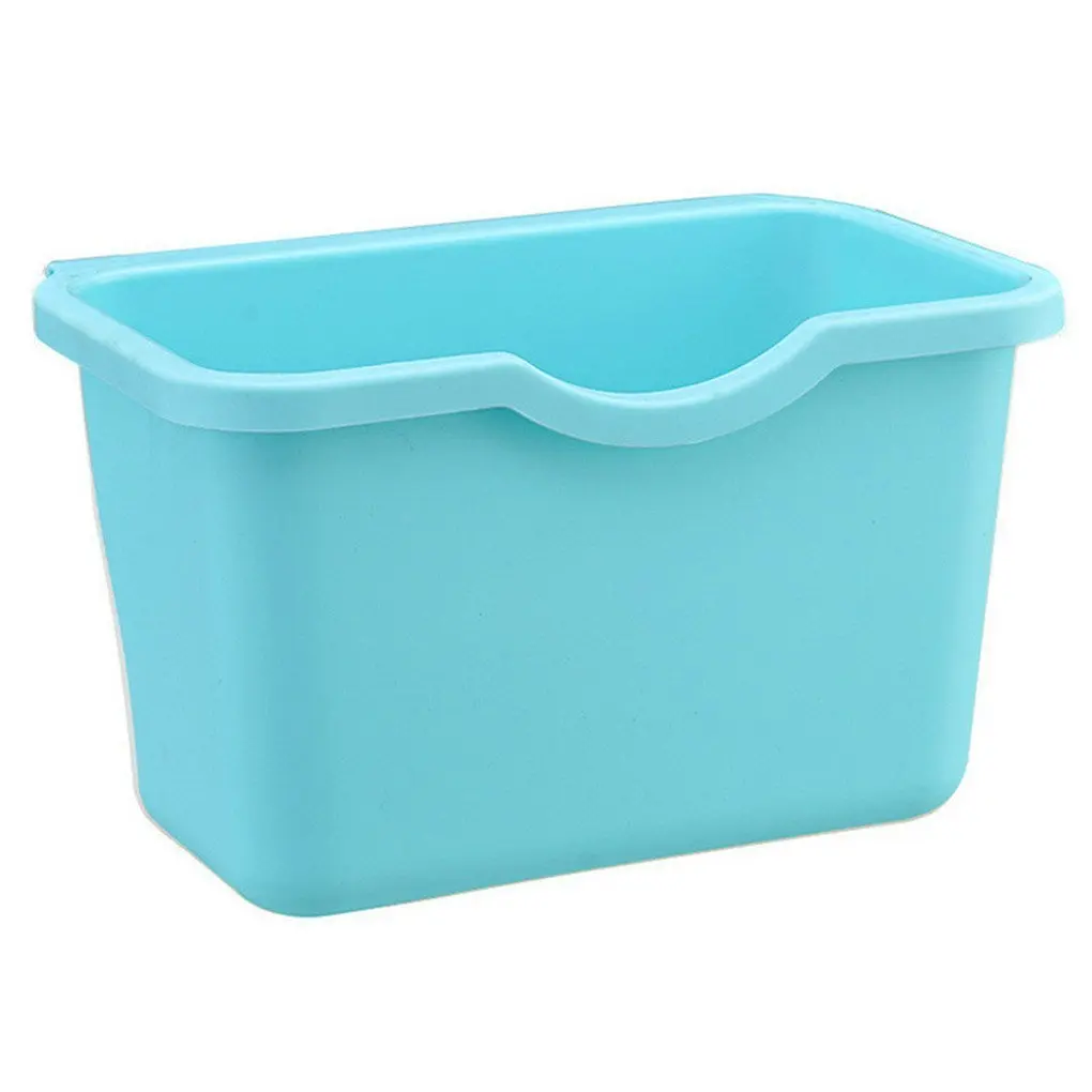WMSTUDIO Slim Open Recycler Trash Can,Hanging Standing Kitchen Waste Bin Dustbin Scrap Storage Box Blue