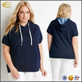 short sleeve hoodie with pockets