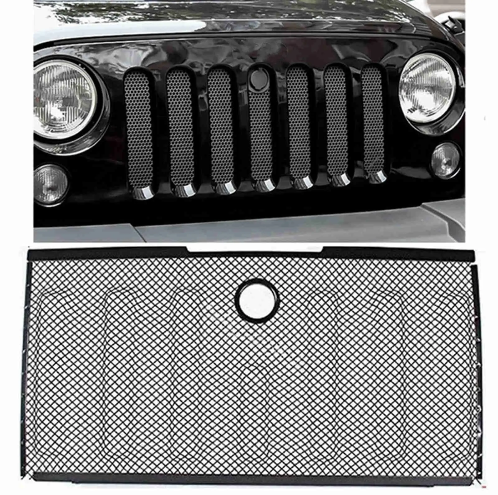 Buy Black Stainless Front Hood Grille Bug Screen 3D Mesh Grill Insert