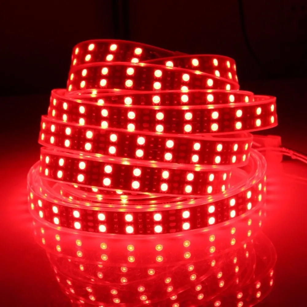 Double row led strip SMD5050 120leds/m led strip light RGB color 5M per reel LED Flexible Strip Light CE RoHs certification