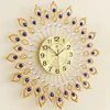 Luxury Unique Beautiful Metal Sun Shaped Wall Mounted Clock China
