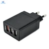 Customized EU 3 ports usb home quick adapters mobile cell phone travel fast charger for samsung wall charger