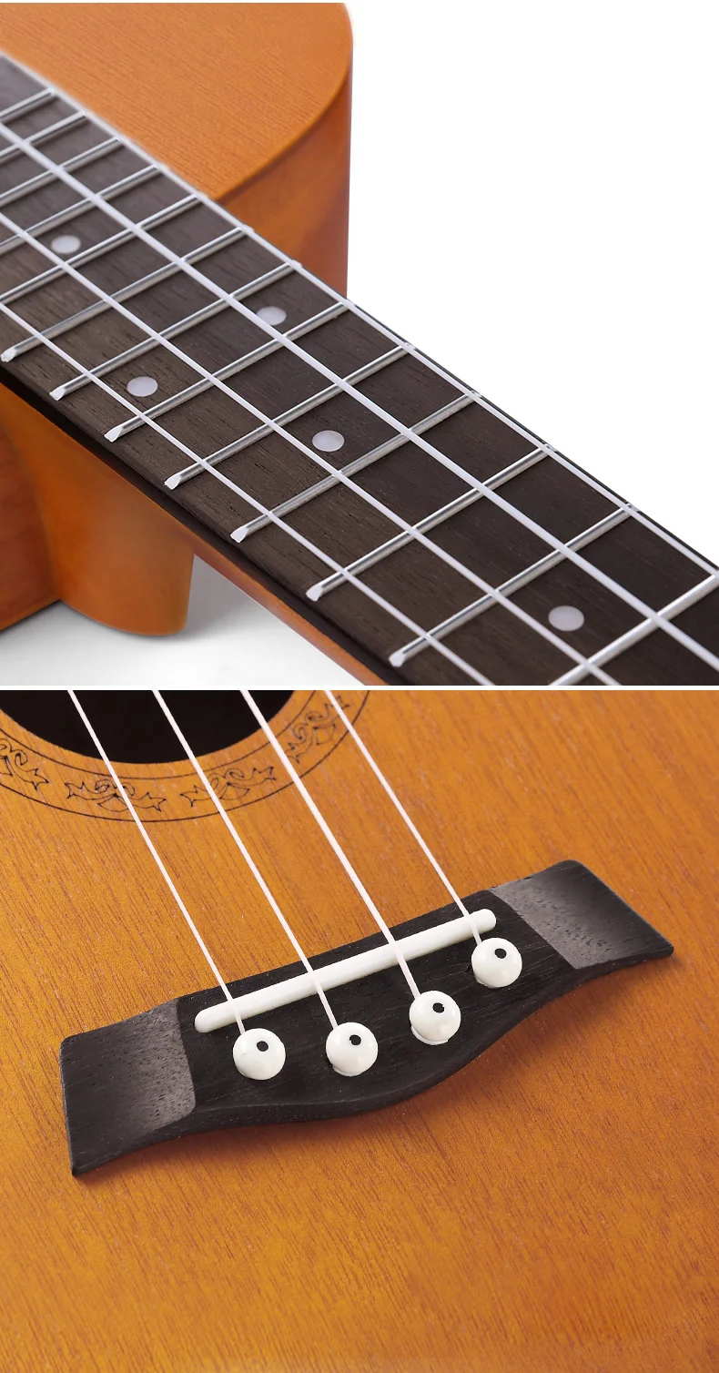 Hot! Cheap Price Solid Wood Ukulele Wholesale 21 Inch Kid Guitar With