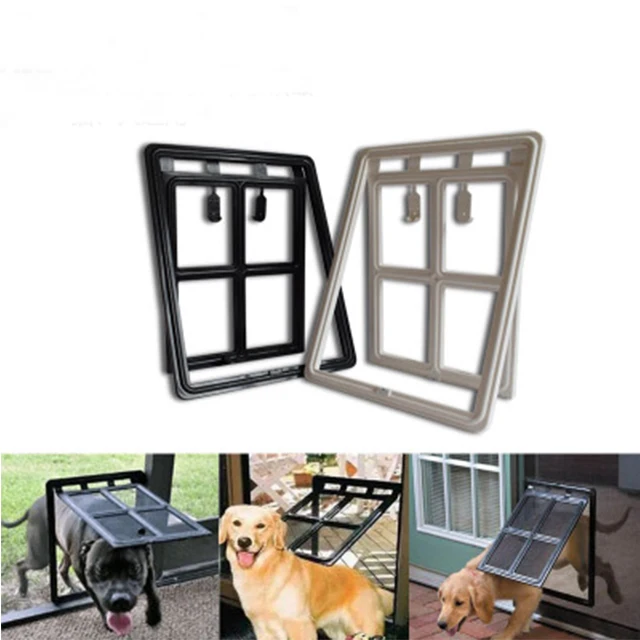 Automatic Lock / Lockable Dog Door Pet Screen Door Automatic Revolving Door Buy Pet Door,Pet