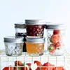 wholesale airtight unique clear detective 50ml 100ml mason glass jam jar box