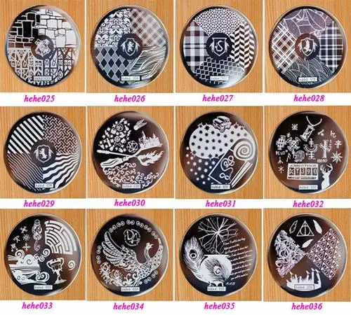 1PC HeHe Series 1 60 Design Plate Polish Stamping Manicure Image Nail Art Image Konad Print