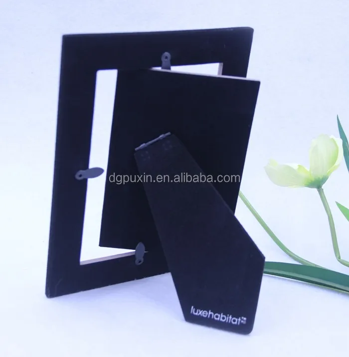 Black Velvet Back Photo Picture Frames Easel Backs