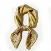 Women's Fashion Large Sunscreen Shawls Wraps - Lightweight Floral Pattern Satin silky scarves hair scarf