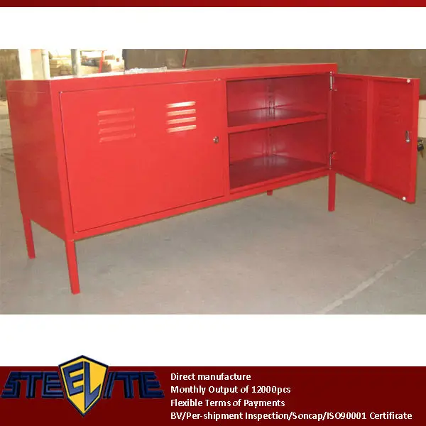 Red Color Ps Steel Filing Cabinet Korean Living Room Furniture