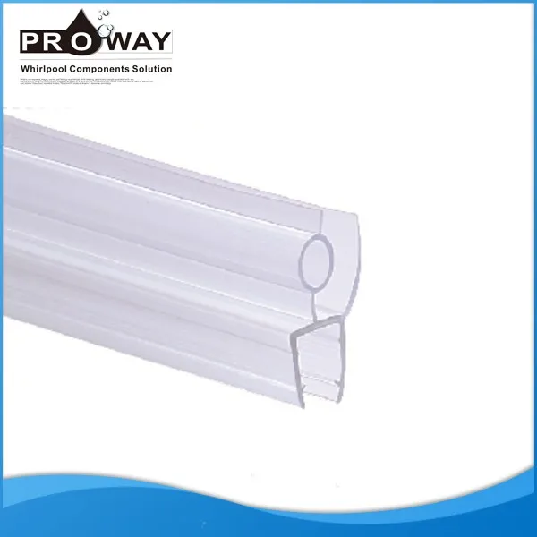 Bathroom Glass Shower Door Plastic Seal Strip Rubber Sliding Waterproof