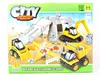 New style 74 pcs kids intelligence diy assemble toy build your city toys DC026842