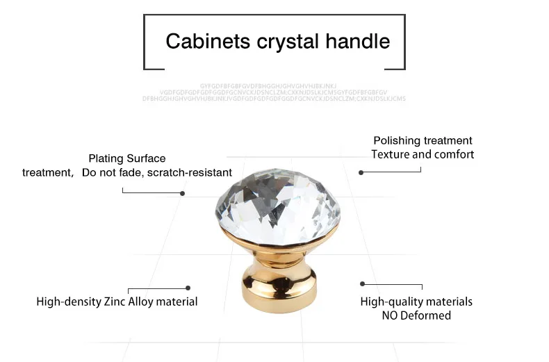 Wholesale Crystal rhinestone furniture cabinet drawer handle And Knobs