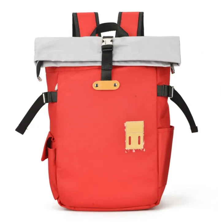 Wholesale Trendy Korean Style Nylon Backpack,Waterproof Roll Top