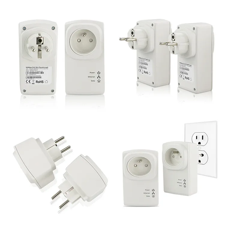 500m Wireless Wifi Powerline Plc Power Line Communication Adapter - Buy ...