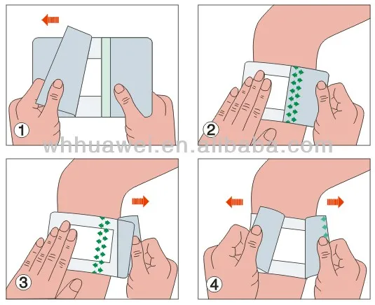 Tegadermの良質の使い捨て可能なタイプIVのCannulaのドレッシング