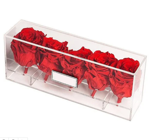 Wholesale Perspex Flower Display Clear Acrylic Rose Box Buy Plastic