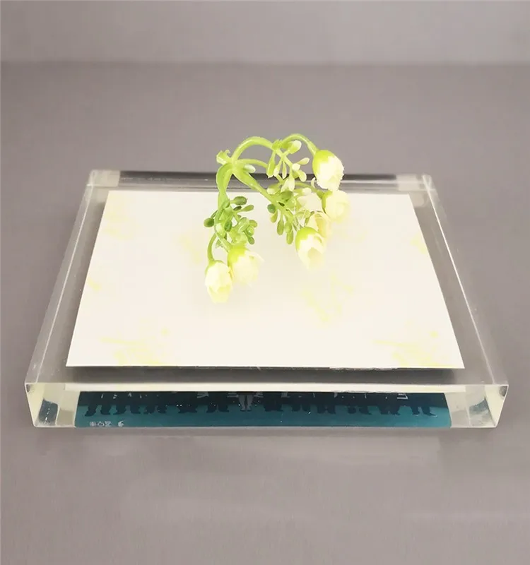 New 6 X 8 Plexiglass Frame Inlay Picture Infinity Acrylic Photo Frame