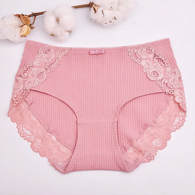 Cotton Stripe Indentation Lace Antibacterial Breathe Freely Sexy Japanese Womens Panties Buy 4158