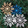 Cheap Wholesale 10cm Color Plastic Christmas Ornaments Snowflakes