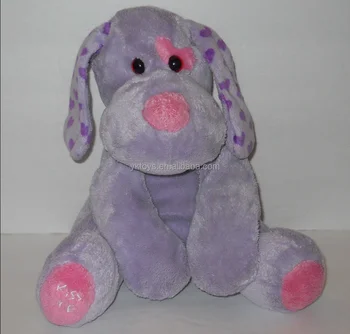 purple puppy stuffed animal