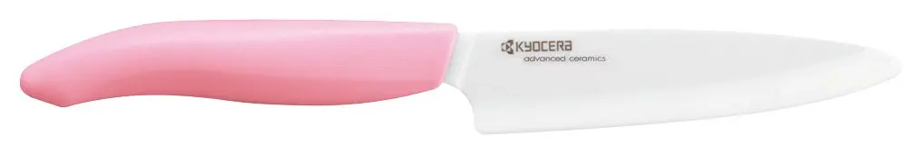 Kyocera Advanced ceramic Revolution Series 4.5" Utility Knife with Handle & White Blade, Pink