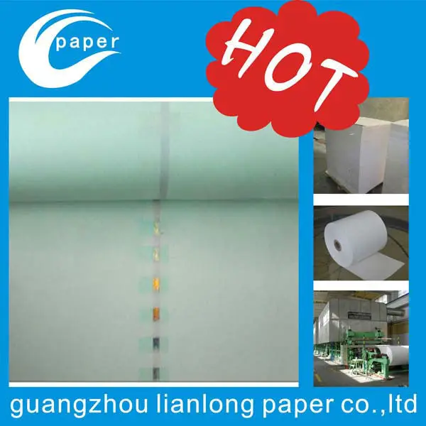 high quality, anti-counterfeiting security thread watermark, with metalic thread and color fibre