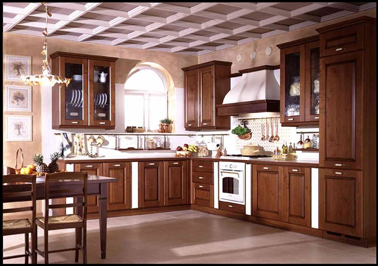 Foshan Furniture Factory Custom Solid Wood Kitchen Cabinets - Buy ...