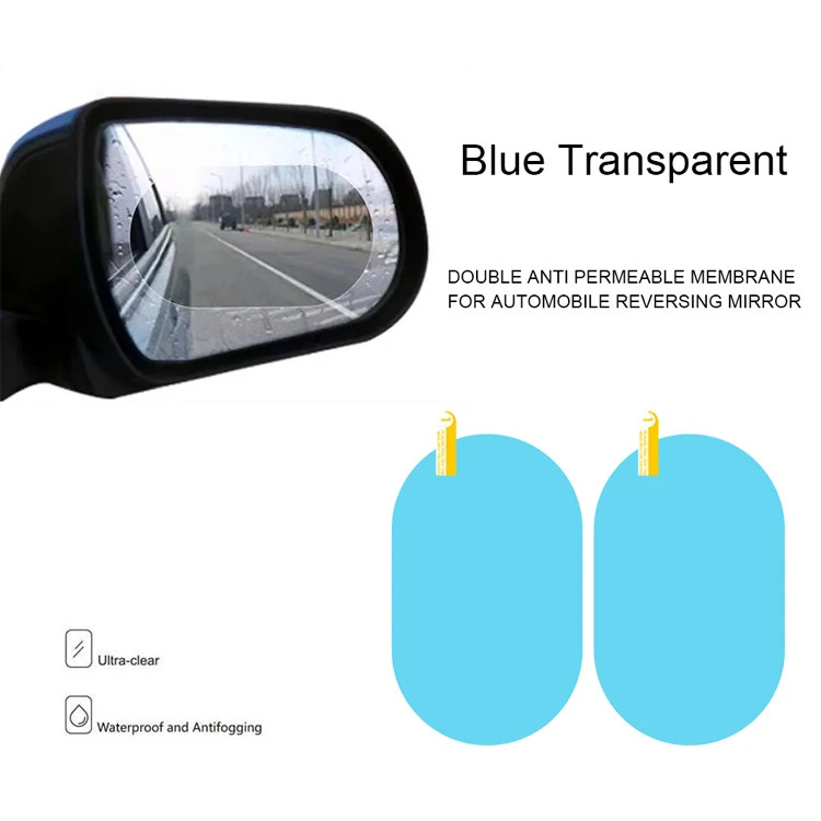 Car Mirror Window Protective Film Car Rear View Mirror Anti-Fog Membrane Waterproof Rainproof Exterior Accessories Car Stickers