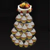 Tier Round Maypole Wedding Acrylic Cupcake Stand Tree Tower Cup Cake Display